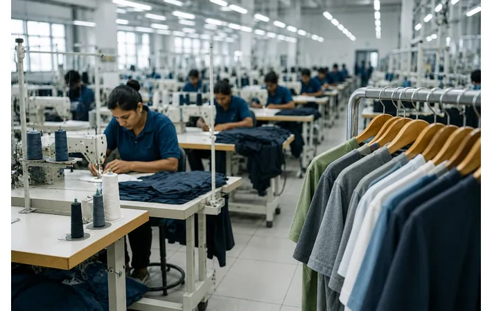 Stitching line at New Grand Garment